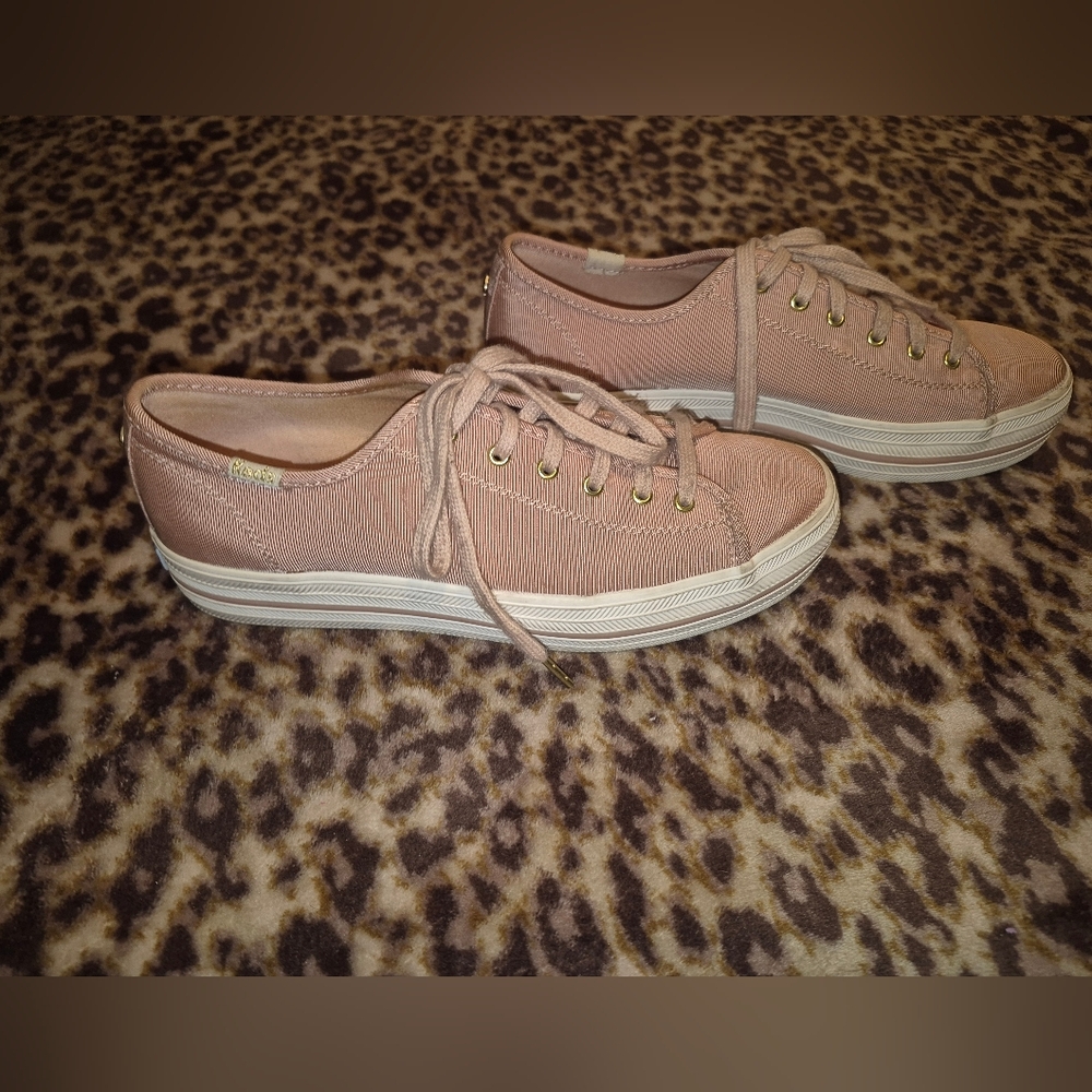 Kate Spade x Keds Blush Pink Sneakers 7 - Picture 4 of 10